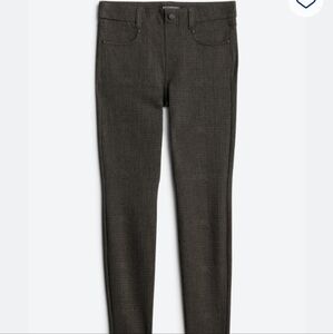 Liverpool Gia Skinny Ponte Pants - Olive/Black Checkered Size 6